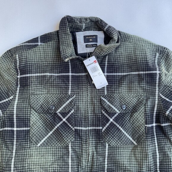 $85 Quiksilver Men’s Cypress Road Shirt Jacket Full Zip Size M - Picture 6 of 9